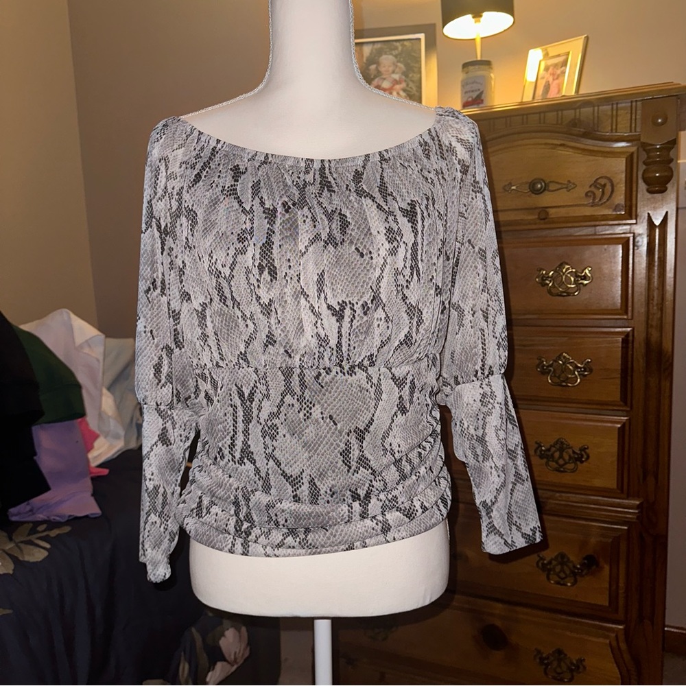 Express Snake Skin Blouse